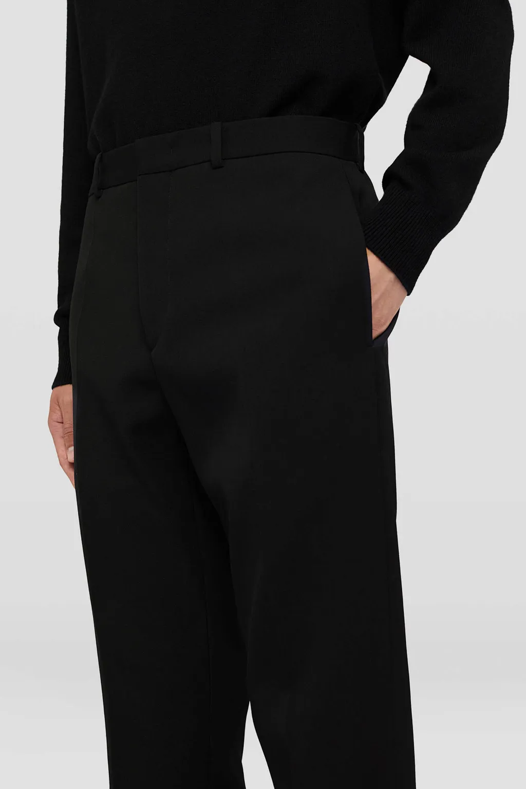 Mid-Waisted Tailored Trousers