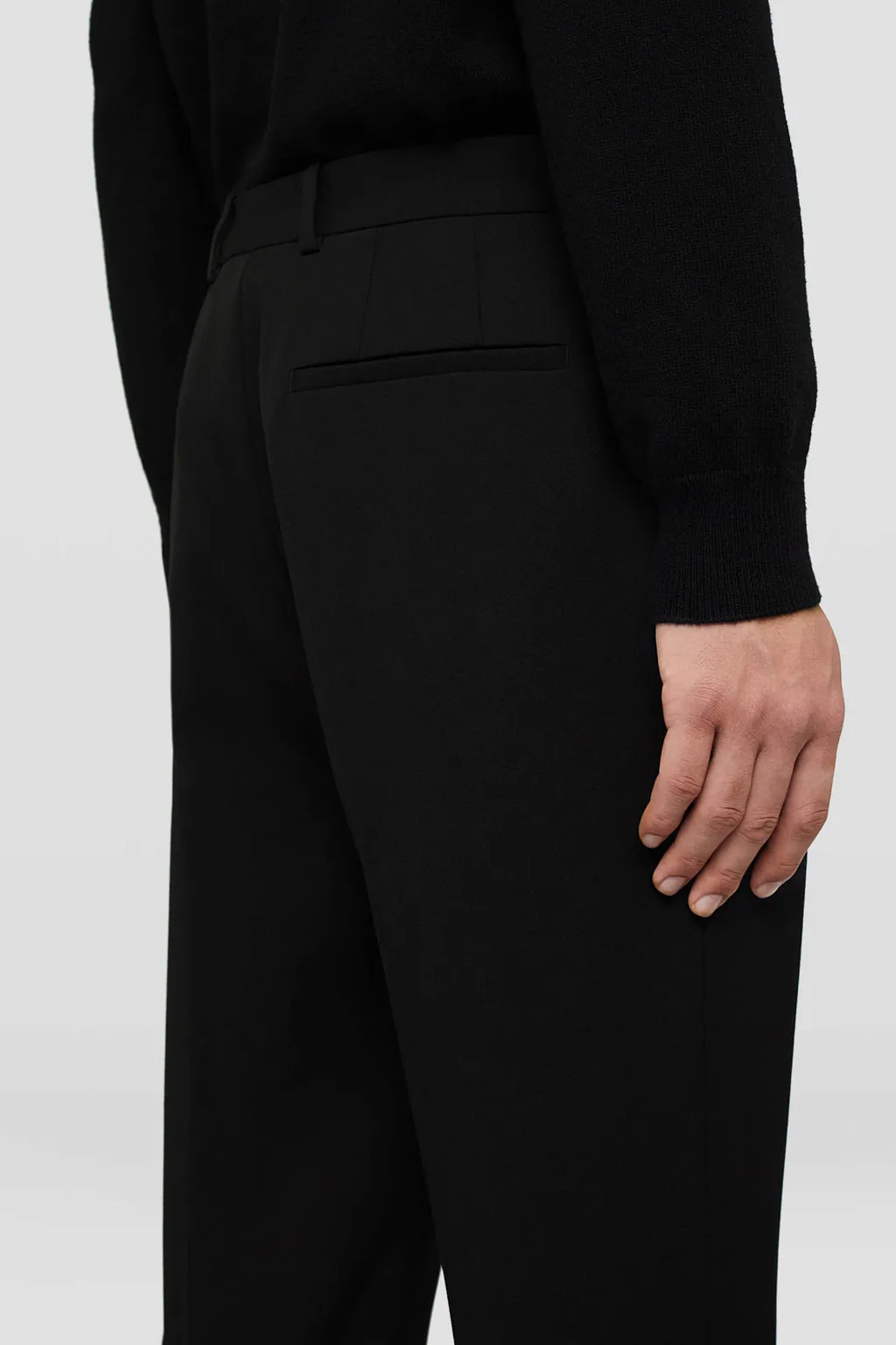 Mid-Waisted Tailored Trousers