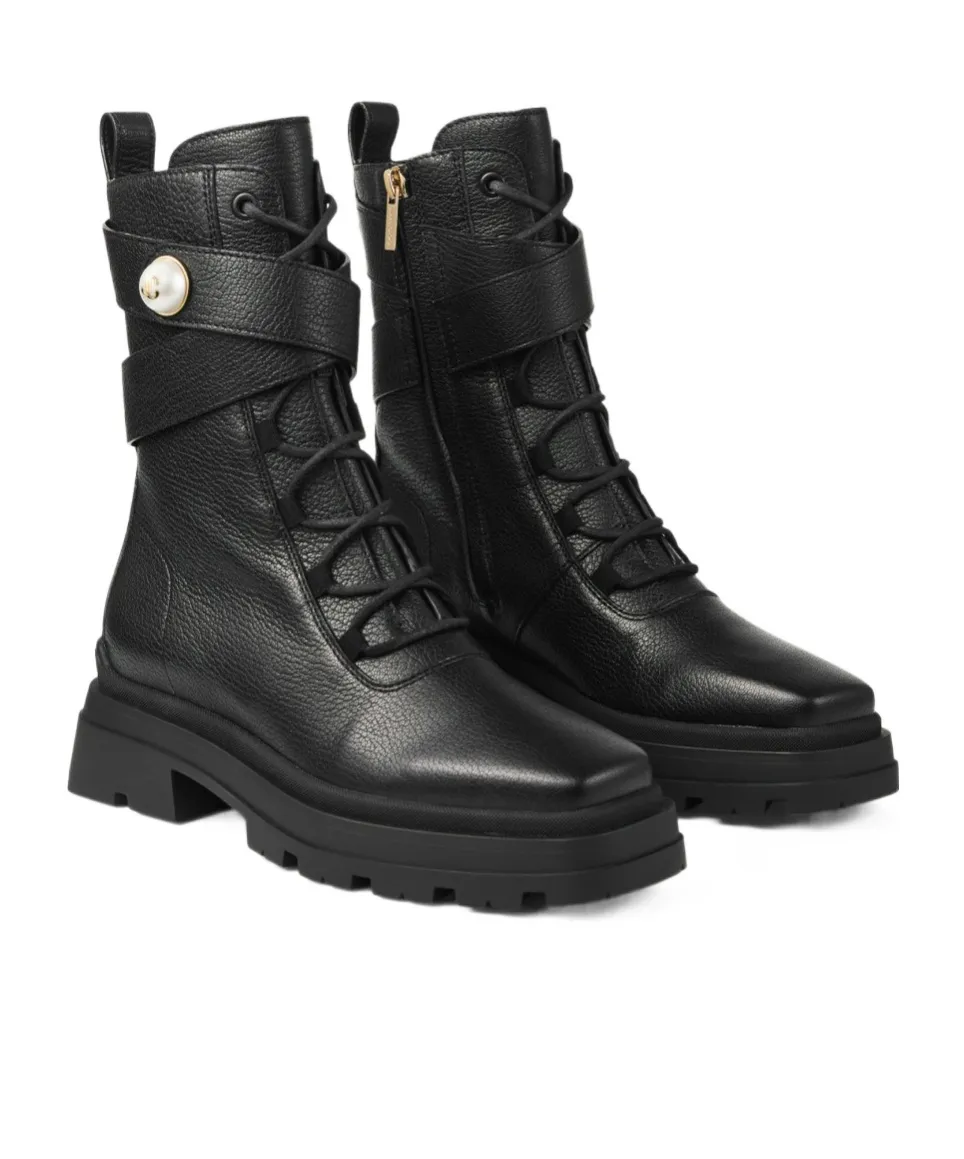 Noemi 45 Lace-Up Ankle Boots