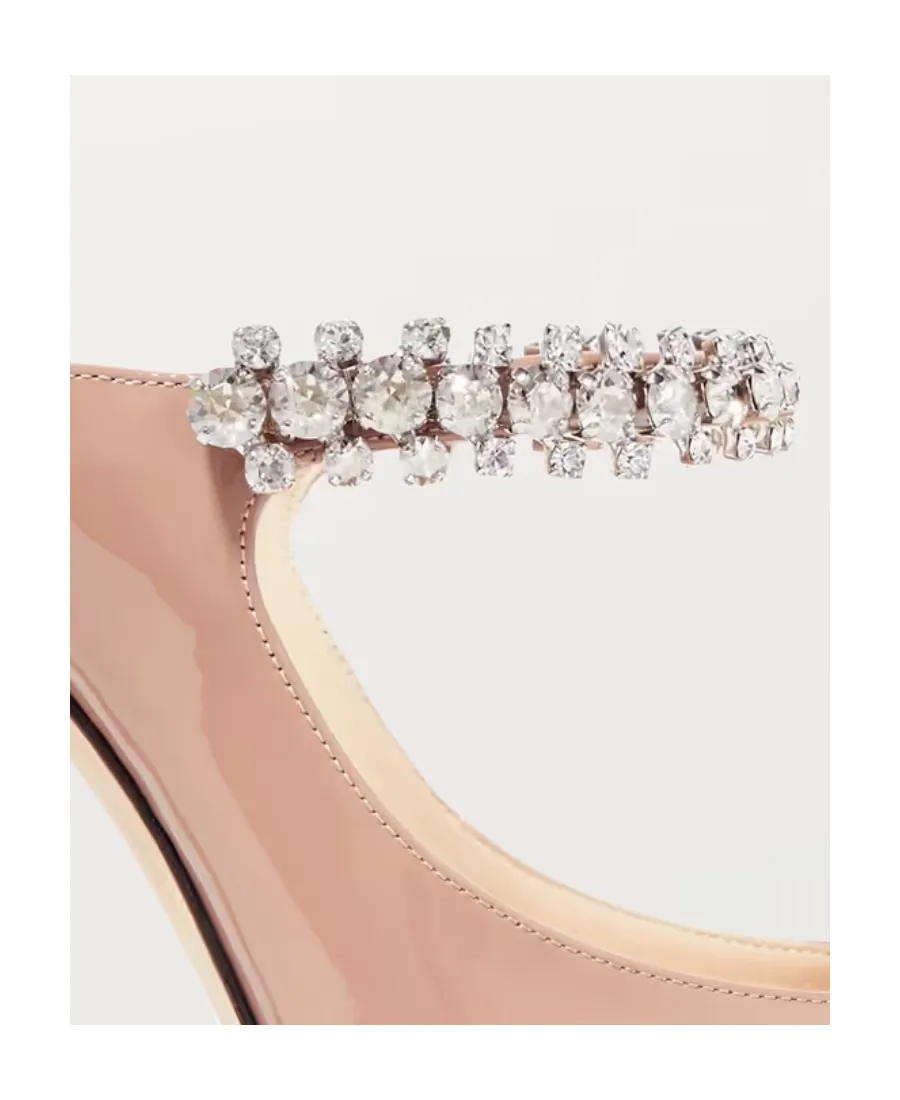 Logo Crystal Embellished Muller Heels