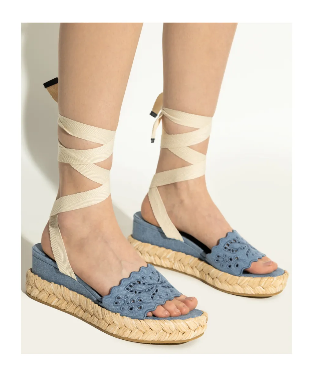 Arlee Wedge Ankle Strap Sandals