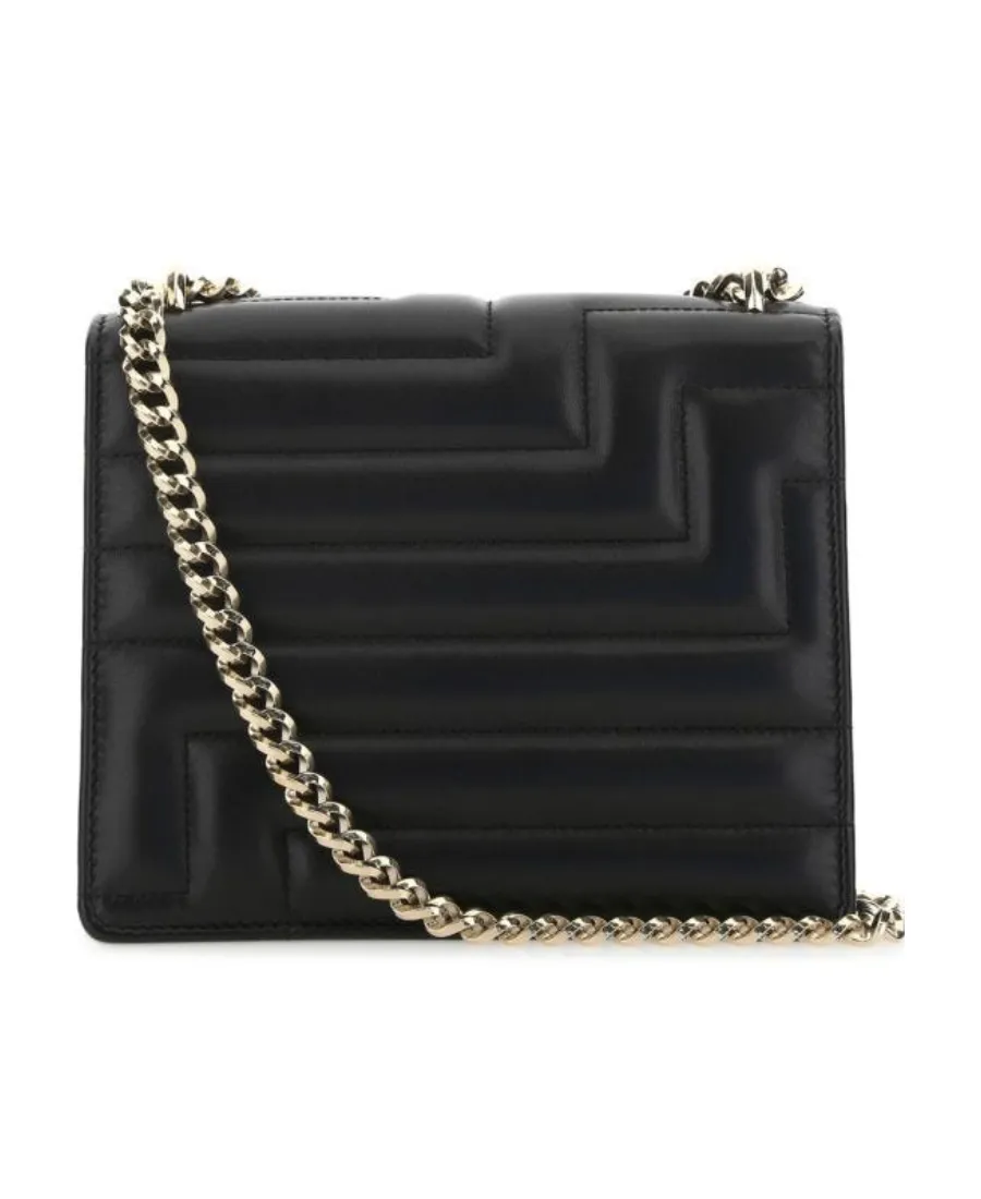 Logo Detailed Quilted Shoulder Bag