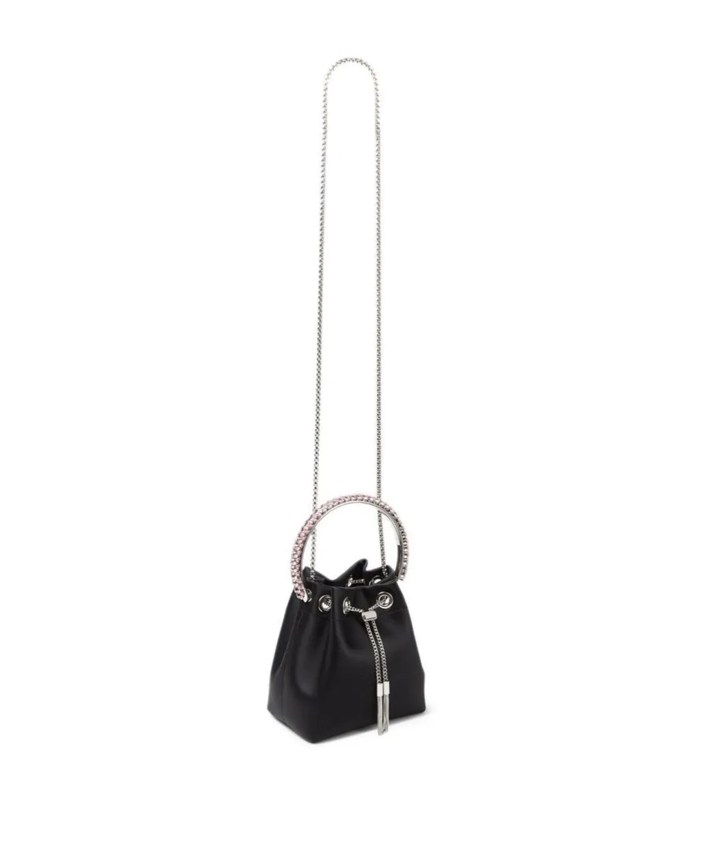 Crystal Decorated Bucket Shoulder Bag