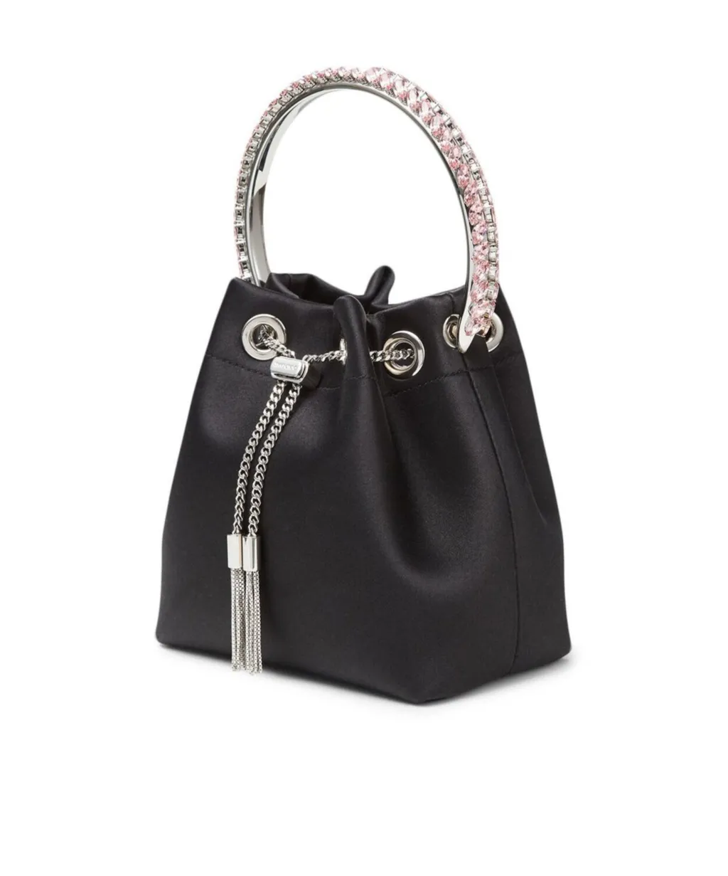 Crystal Decorated Bucket Shoulder Bag