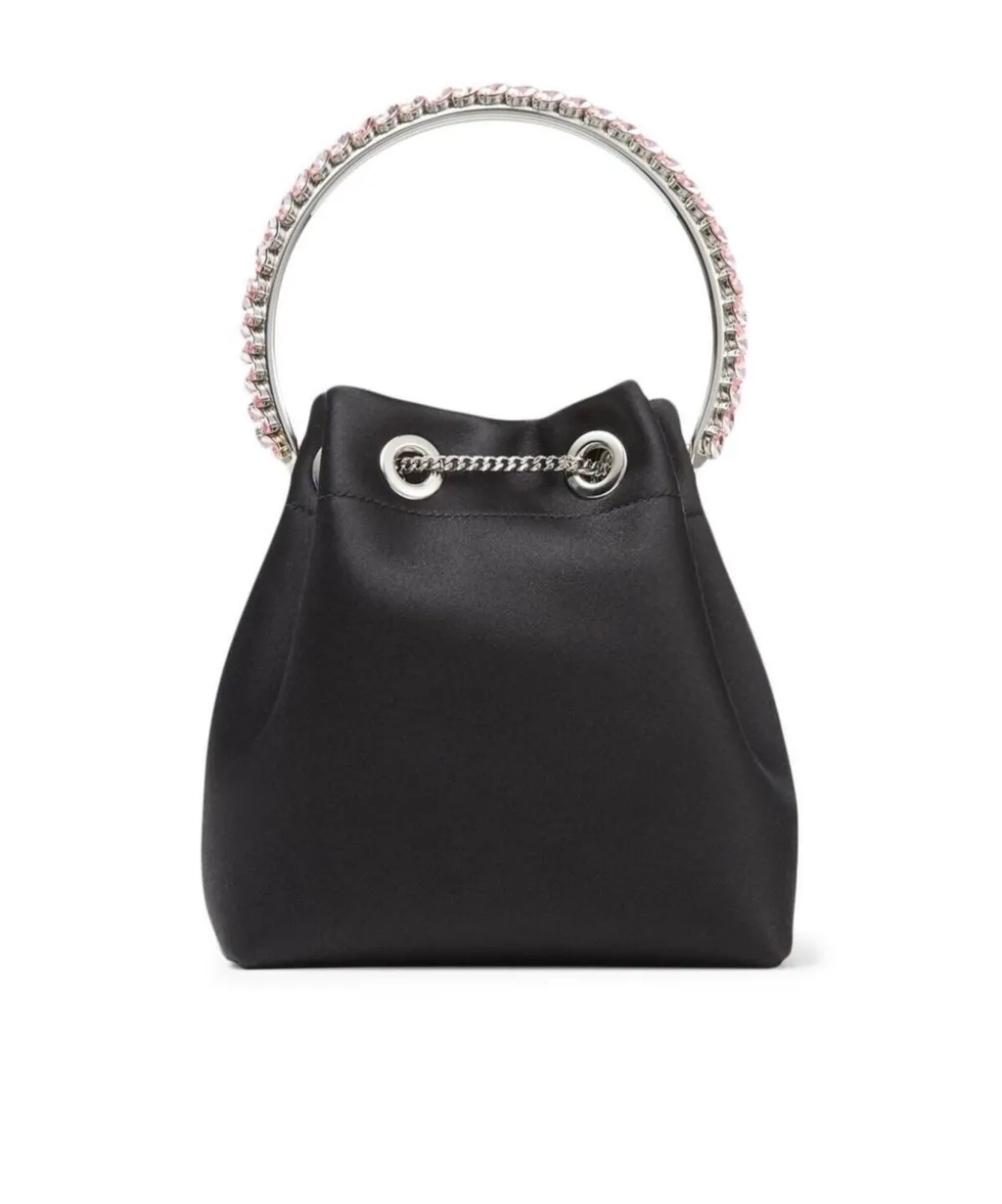Crystal Decorated Bucket Shoulder Bag
