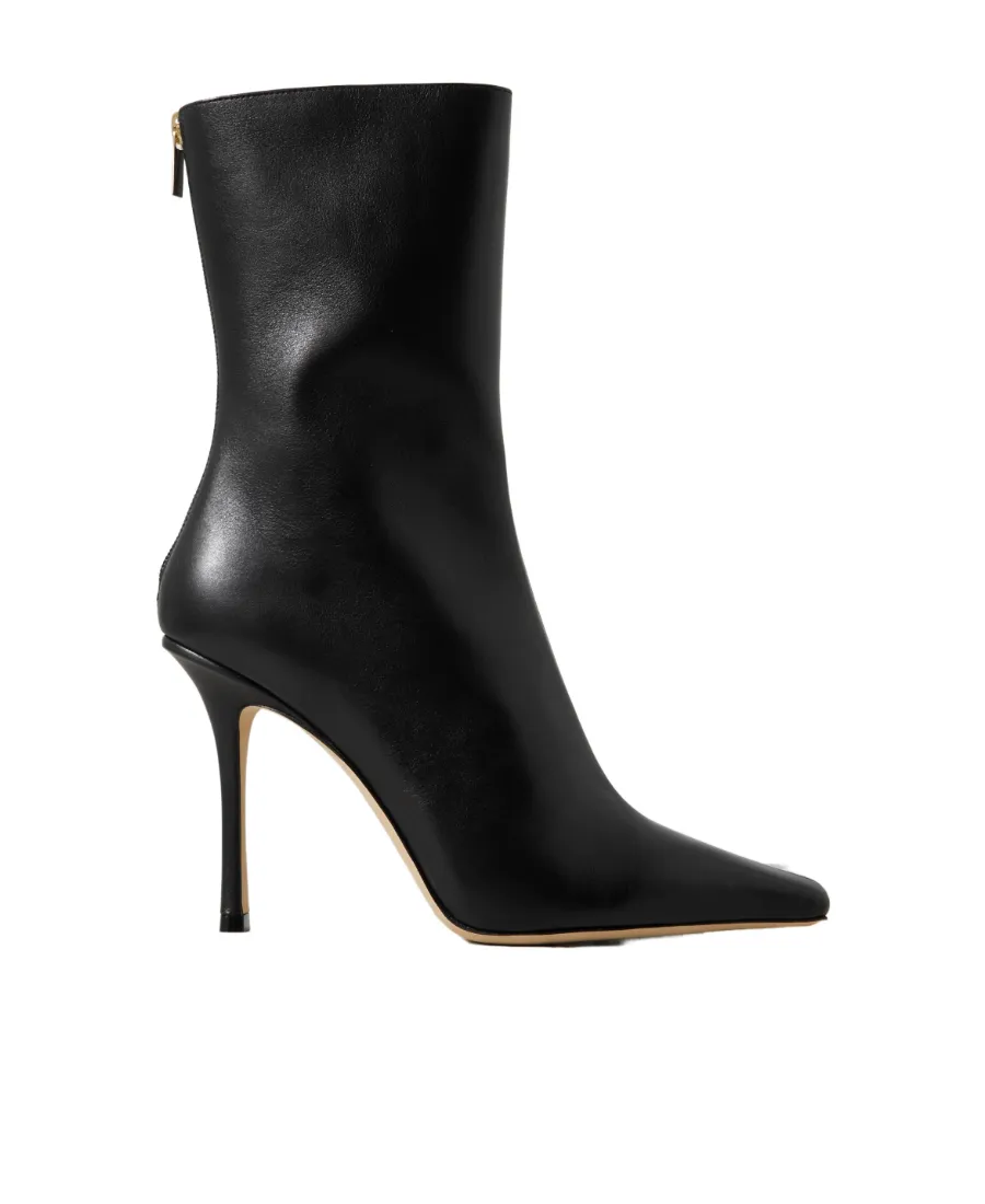 Agathe Zipped Pointed-Toe Boots