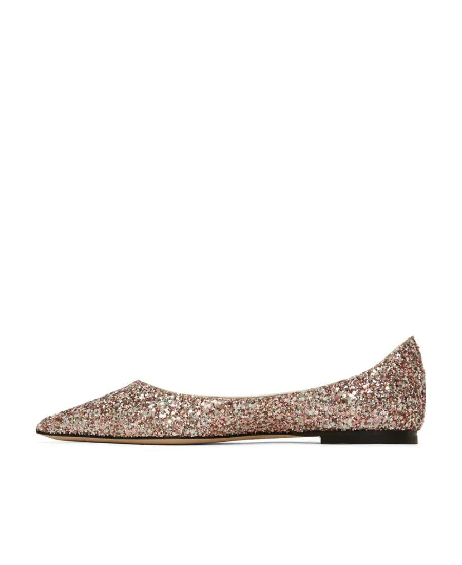 Love Glitter Ballet Flats