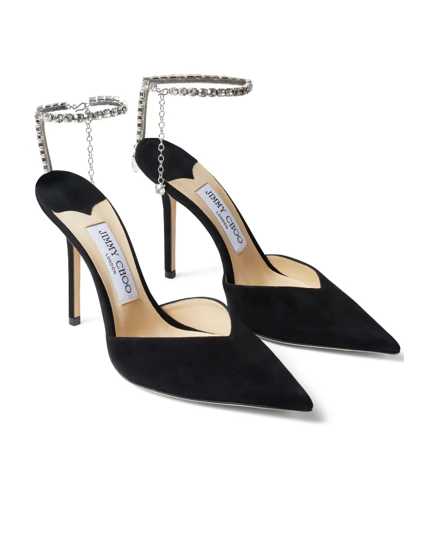 Crystal Embellished High Heels