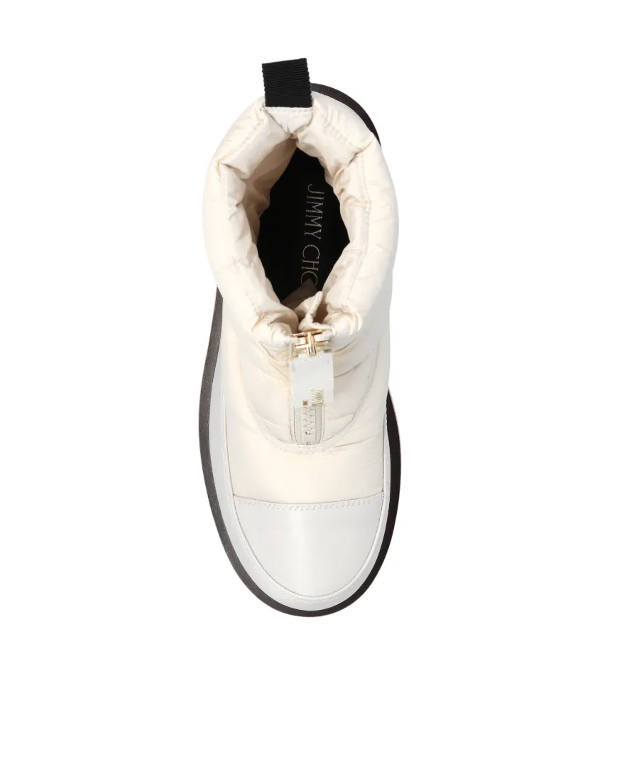 Logo Patch Quilted Snow Boots