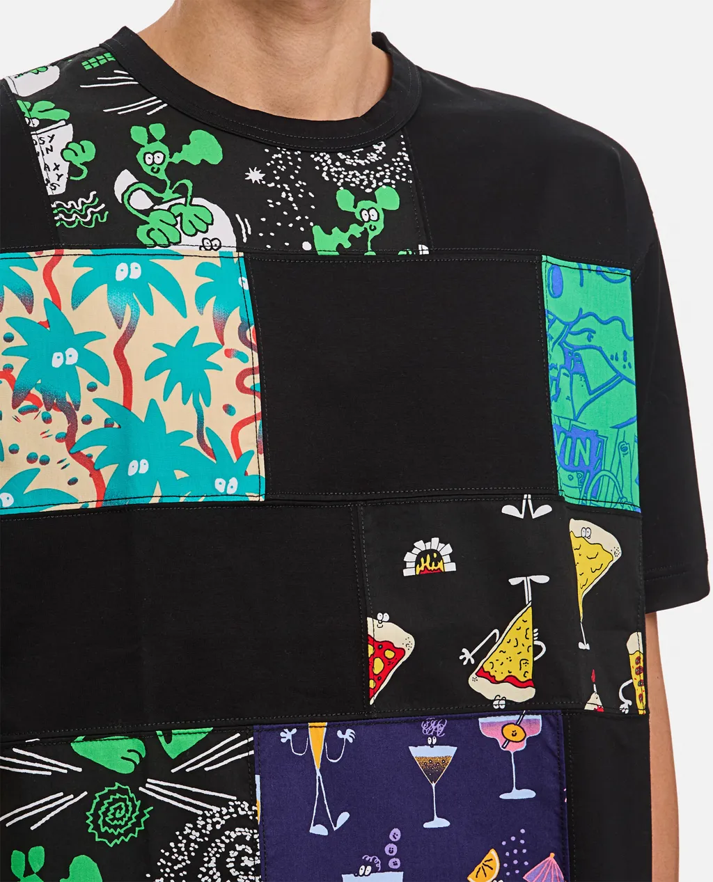Patchwork Crewneck T-Shirt