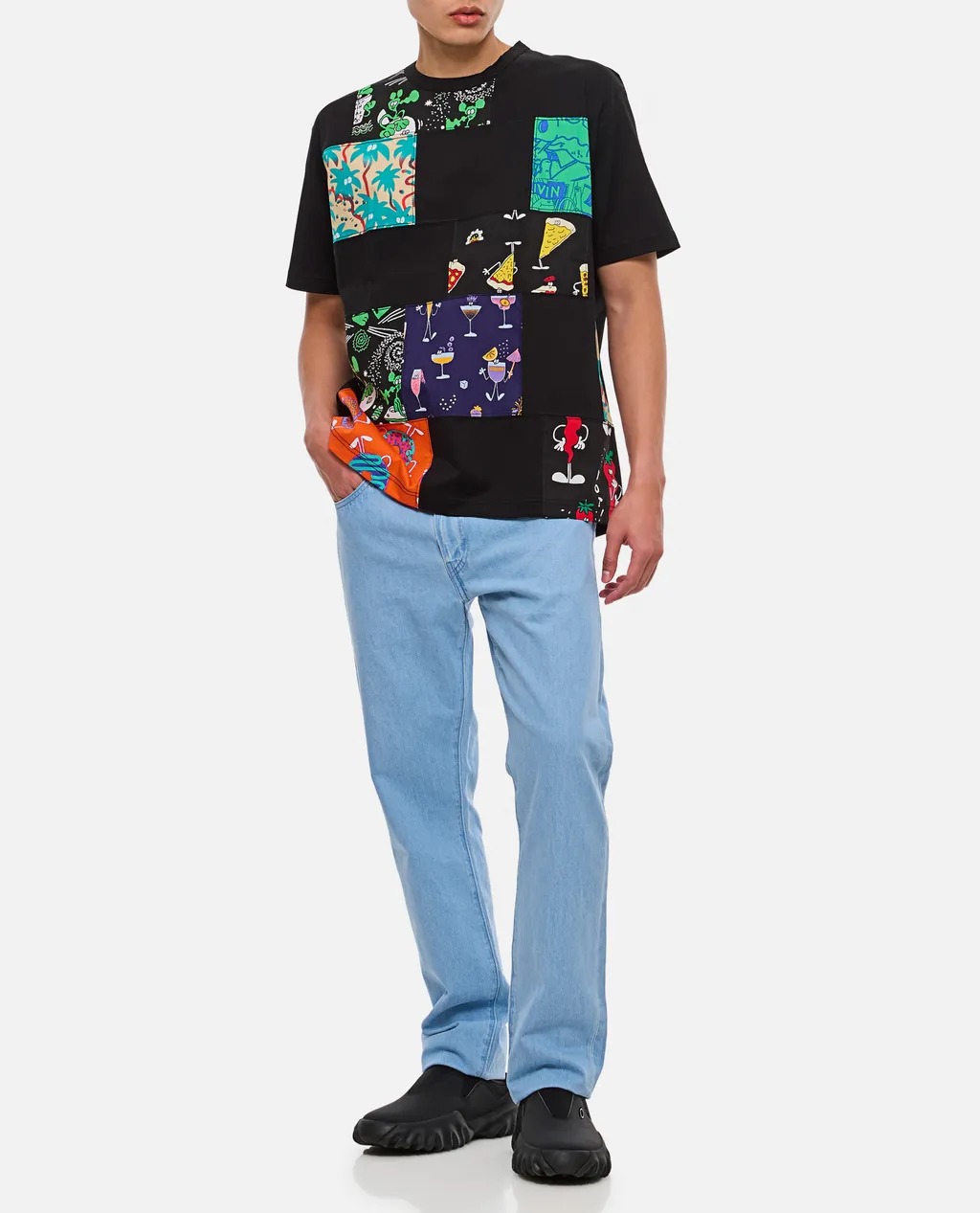 Patchwork Crewneck T-Shirt