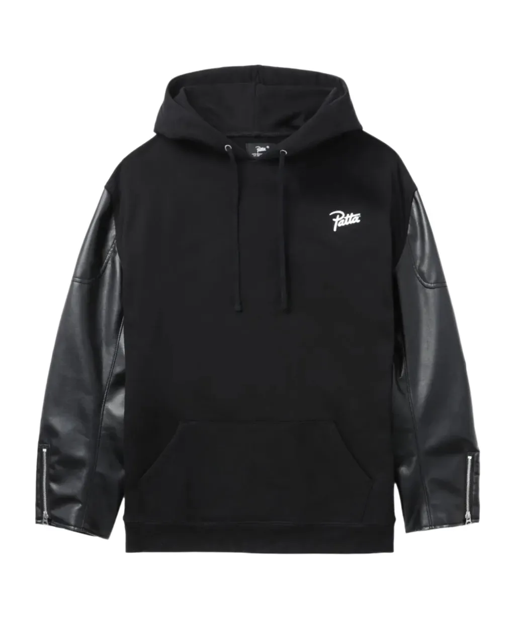 X Patta Logo-Print Cotton Hoodie