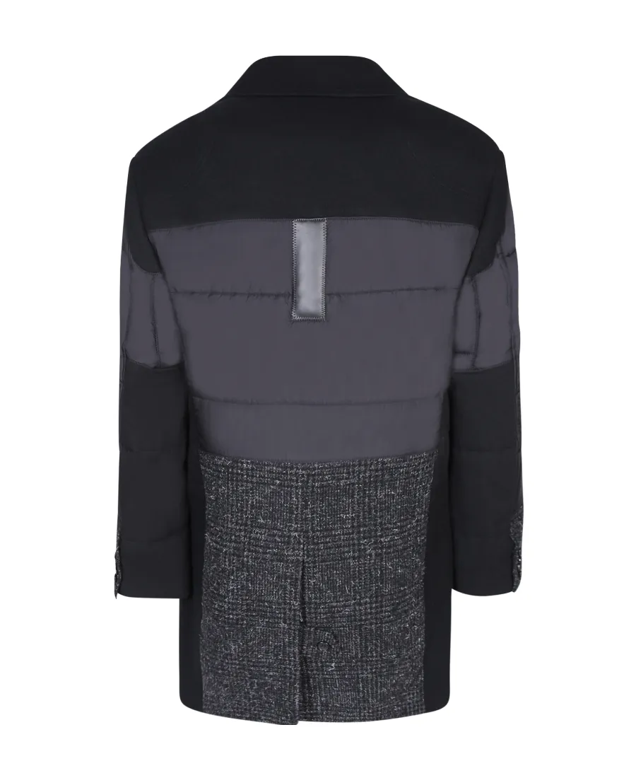 Double-Breasted Spliced Coat