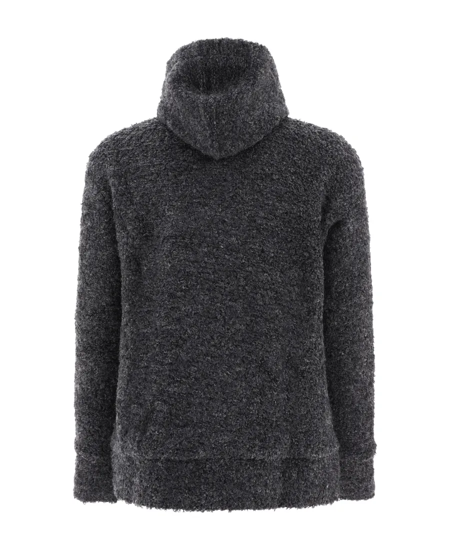Textured Drawstring Sweater