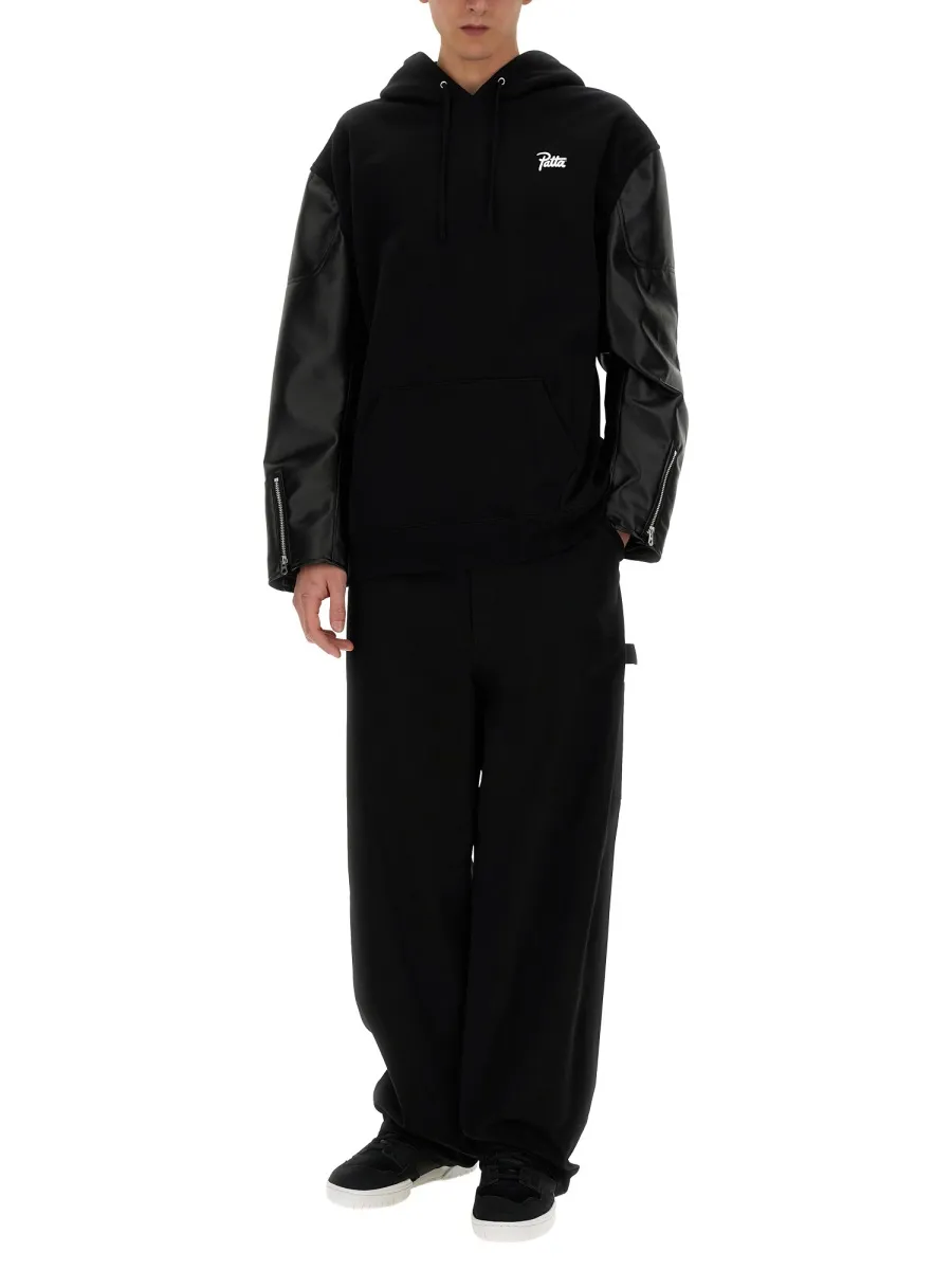 Logo Printed Drawstring Hoodie