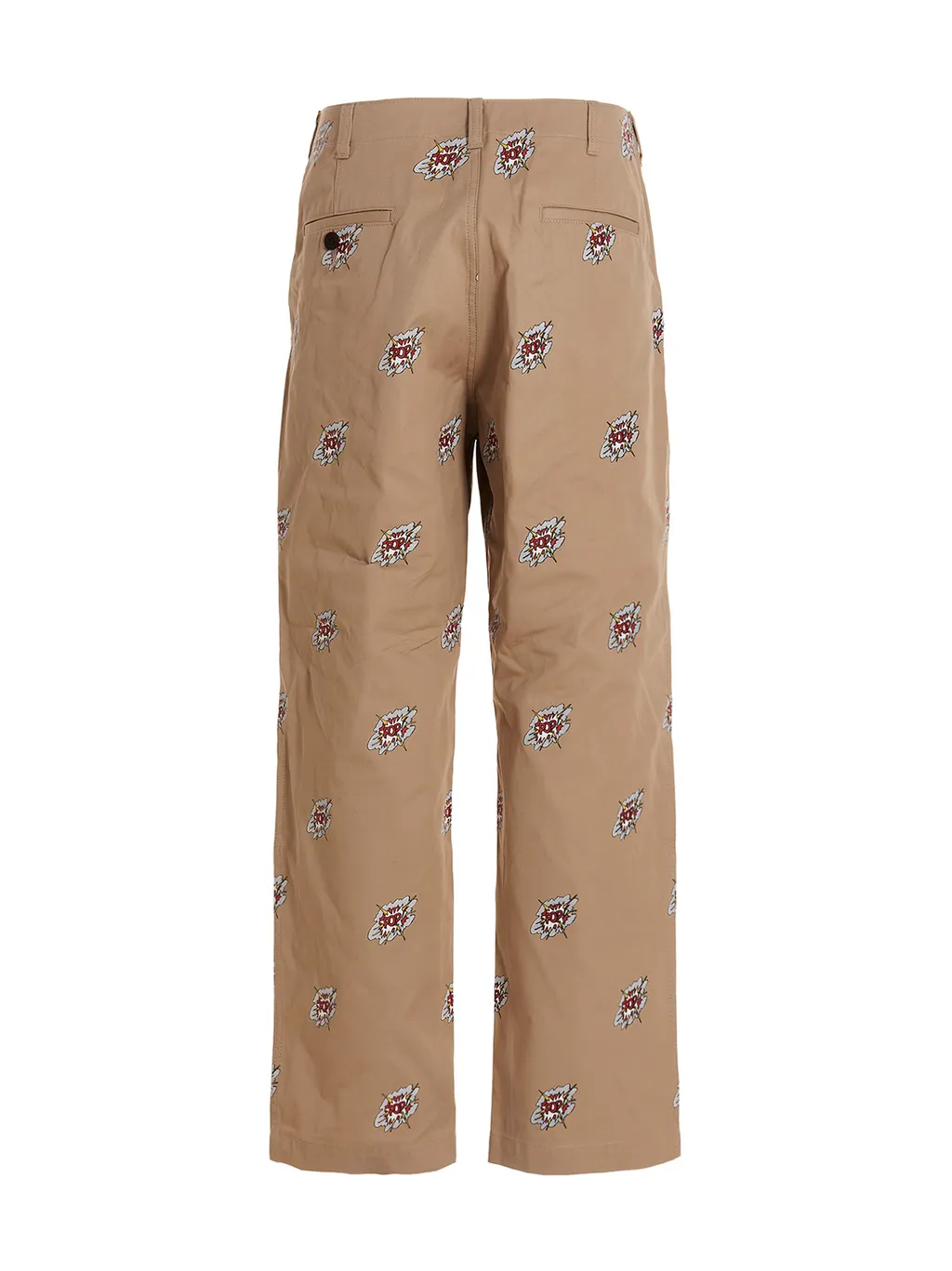 Graphic-Print Cotton Trousers