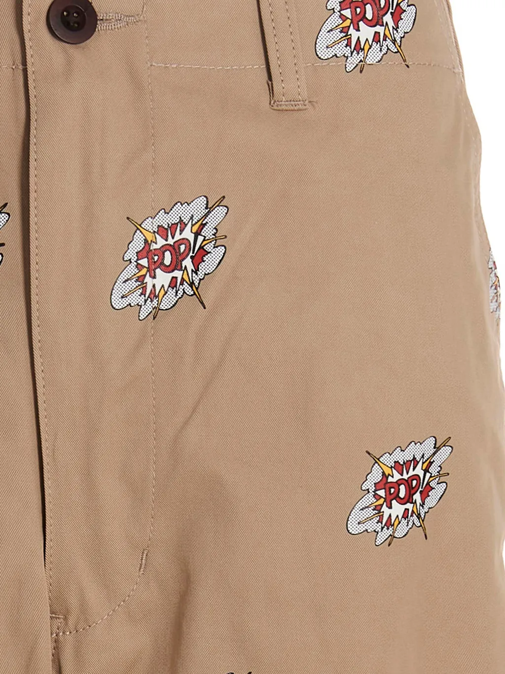 Graphic-Print Cotton Trousers