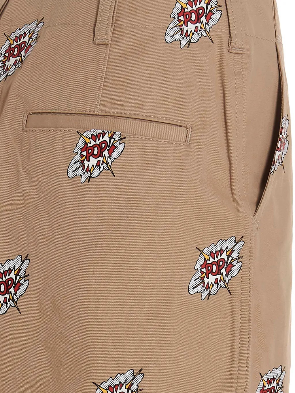 Graphic-Print Cotton Trousers