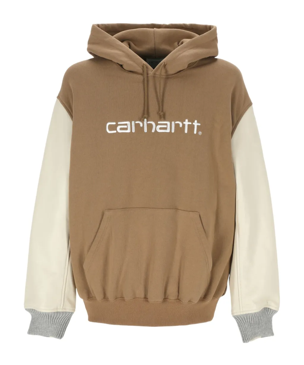 Logo Embroidered Drawstring Hoodie