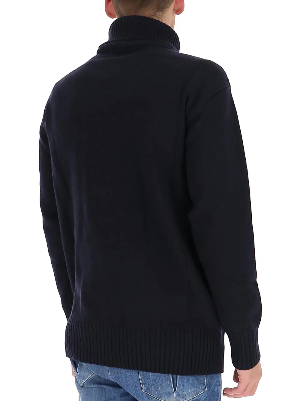 Z-Shaped Embroidery Sweater