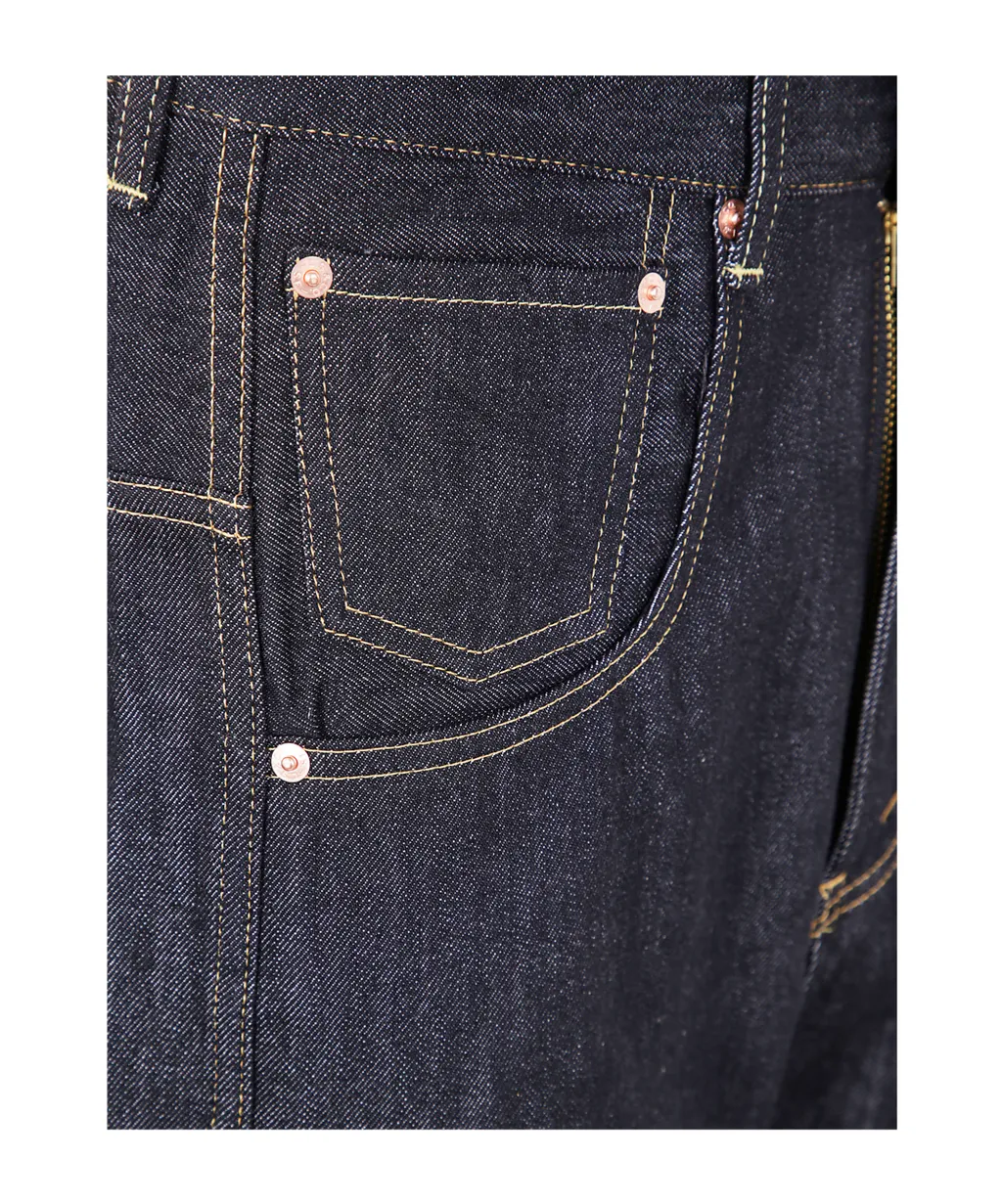 Straight-Leg Denim Jeans