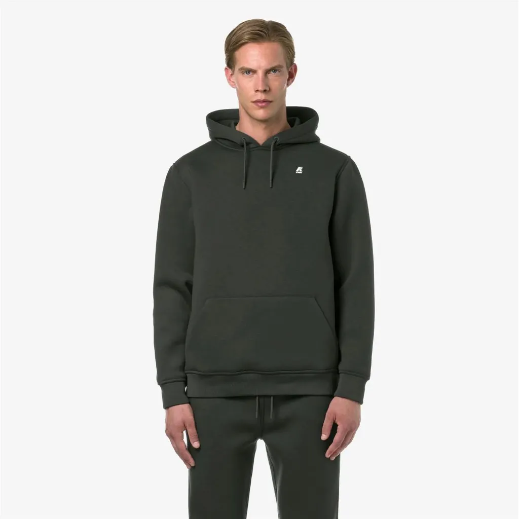 Logo Patch Drawstring Hoodie