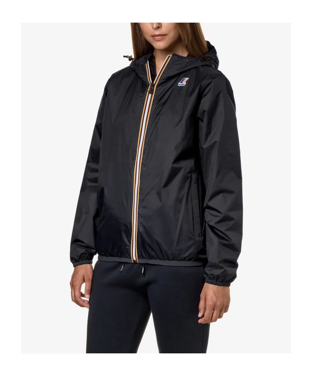 Logo Printed Hooded Zipped Jacket