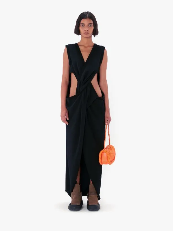 Twist-Front Maxi Dress