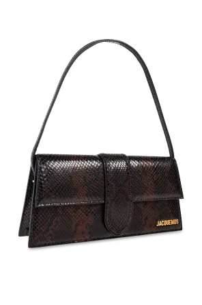 Le Chouchou Snakeskin Leather Flap Shoulder Bag