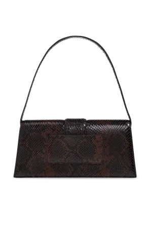 Le Chouchou Snakeskin Leather Flap Shoulder Bag