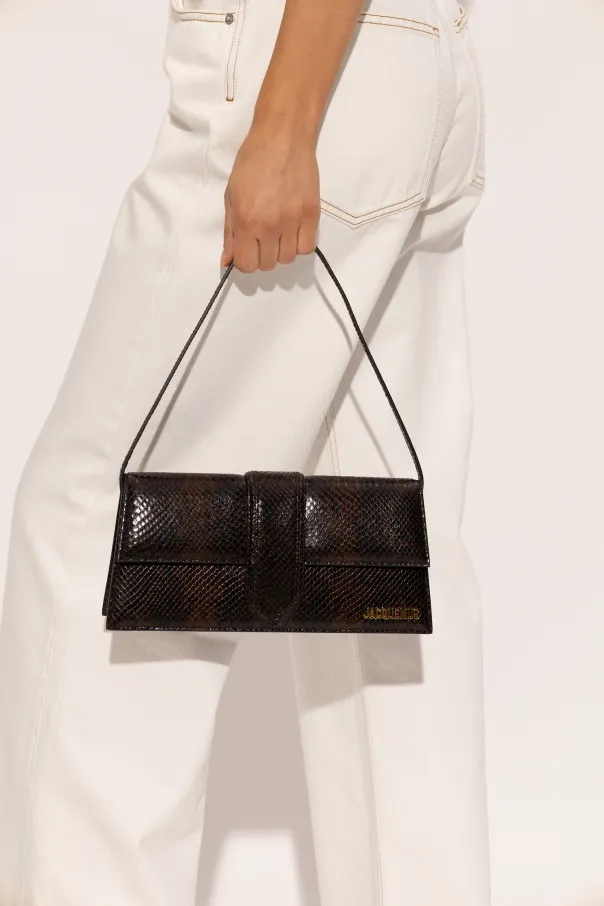 Le Chouchou Snakeskin Leather Flap Shoulder Bag