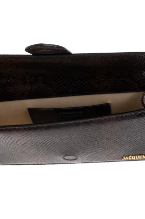 Le Chouchou Snakeskin Leather Flap Shoulder Bag