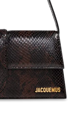 Le Chouchou Snakeskin Leather Flap Shoulder Bag