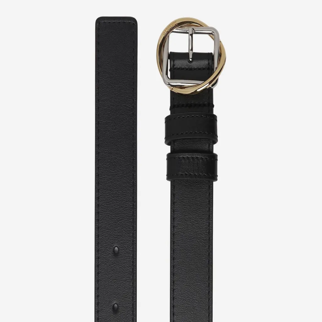 Two-Tone Metal Buckle Belt