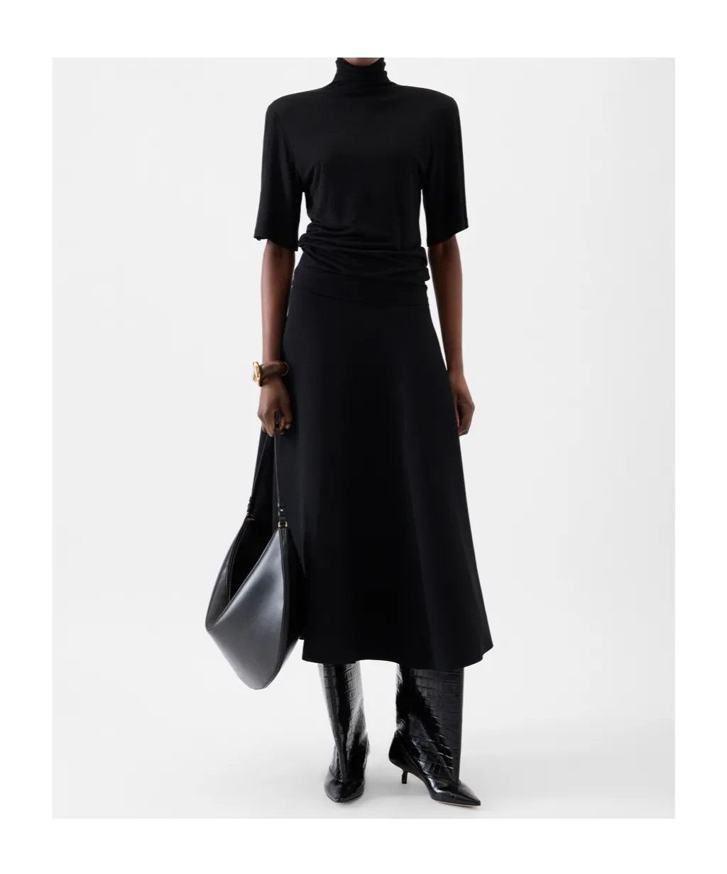 Drapey Turtleneck T-Shirt
