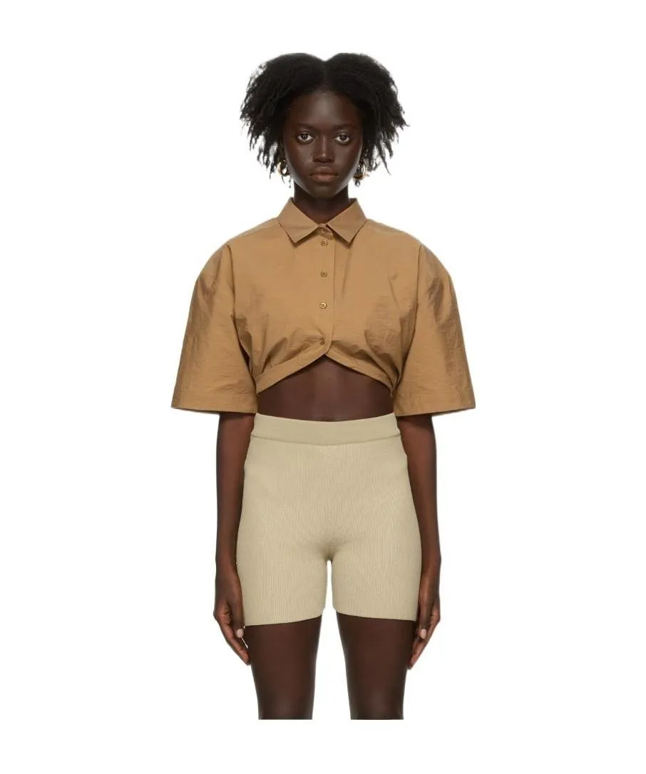 Logo Lapel Short-Sleeved Shirt