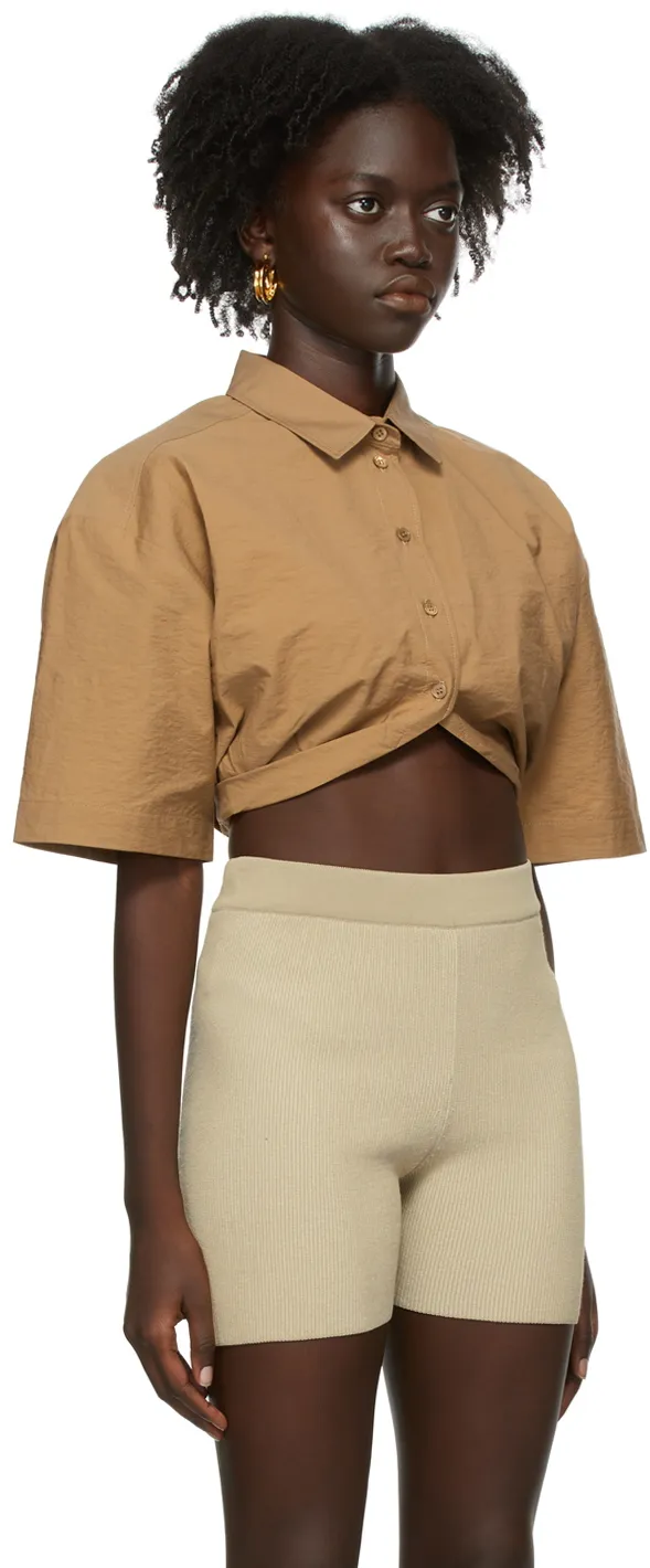 Logo Lapel Short-Sleeved Shirt