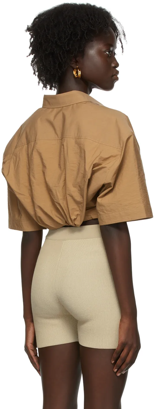 Logo Lapel Short-Sleeved Shirt