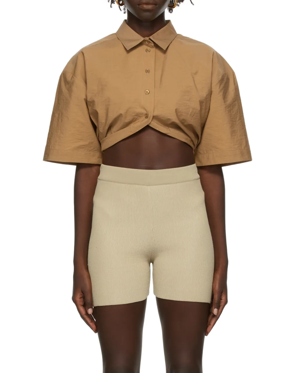 Logo Lapel Short-Sleeved Shirt