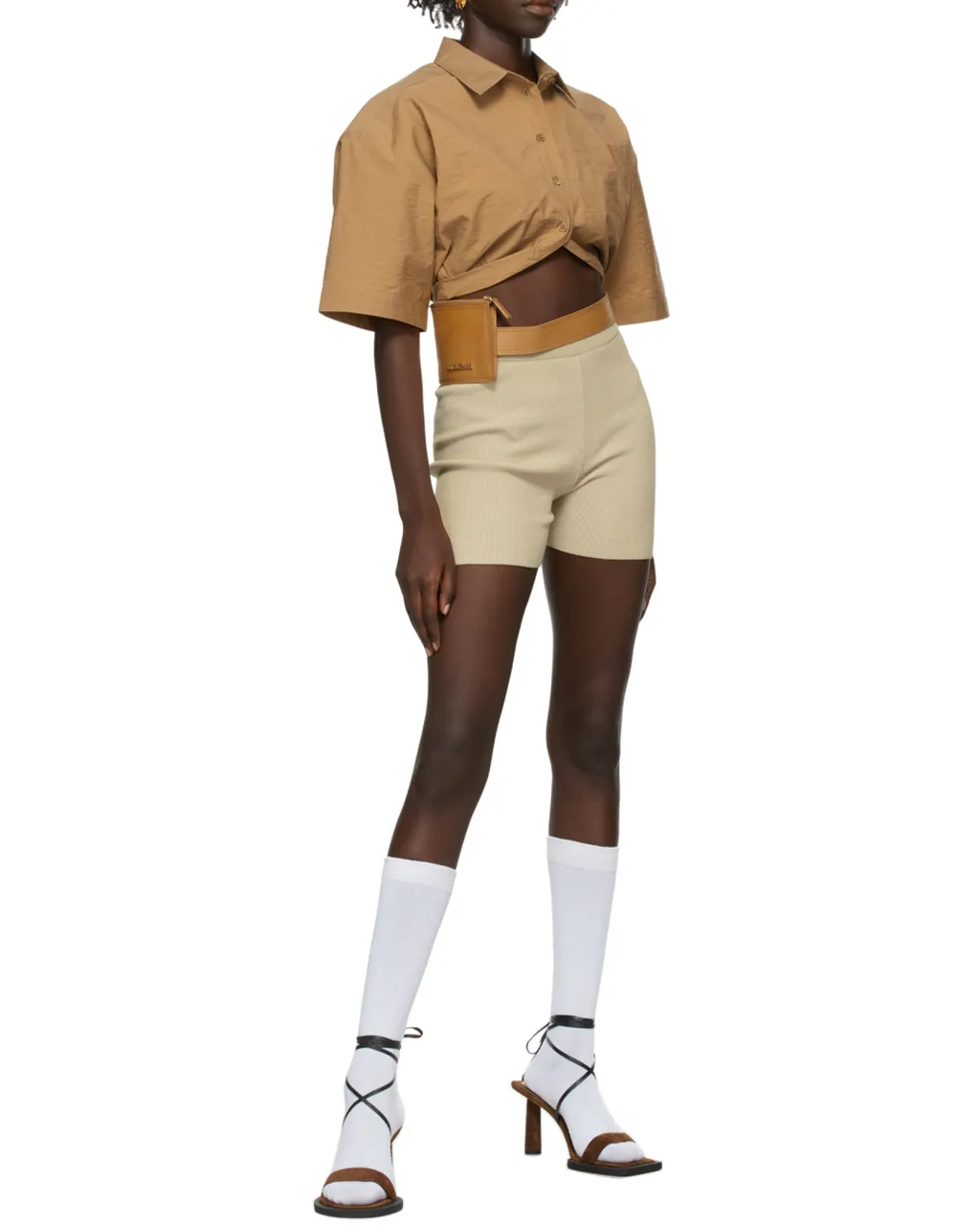 Logo Lapel Short-Sleeved Shirt
