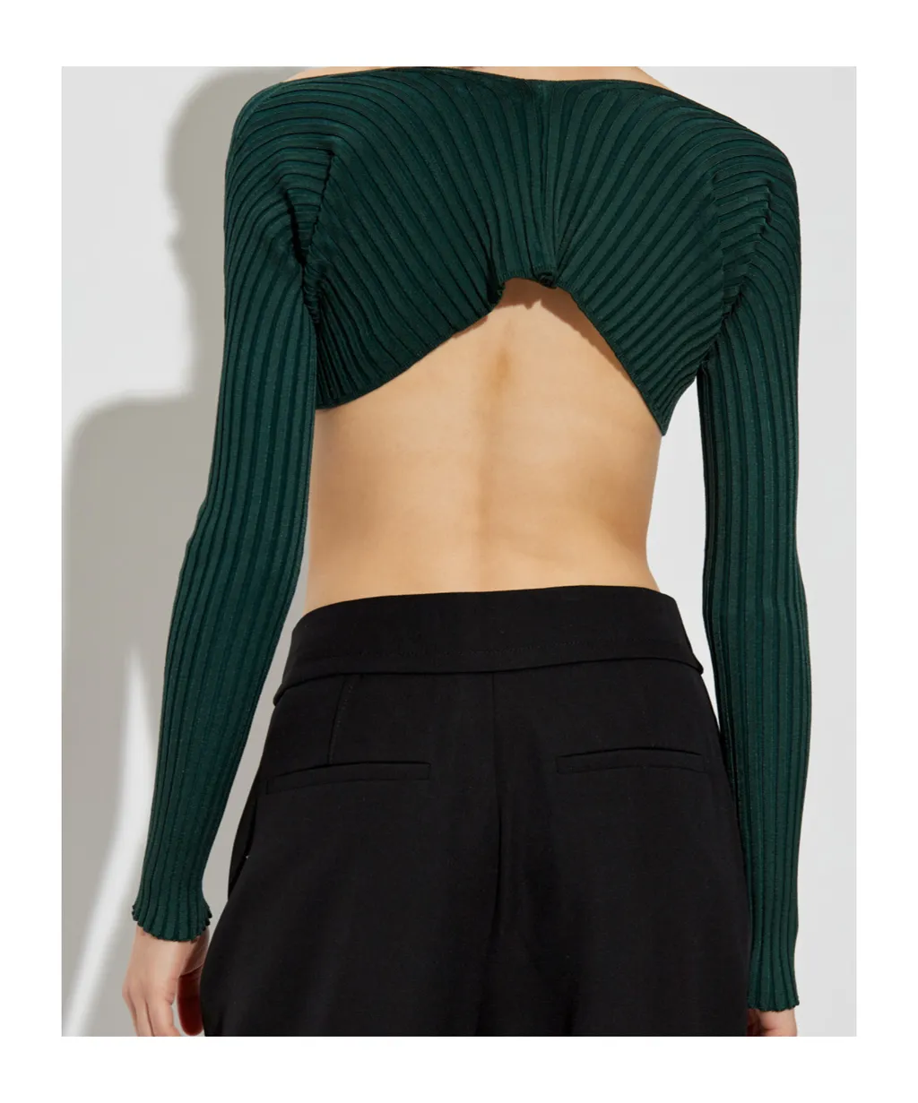 Cropped Knitted Top