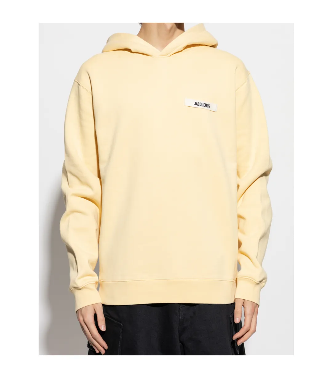 Logo Patch Long Sleeved Hoodie