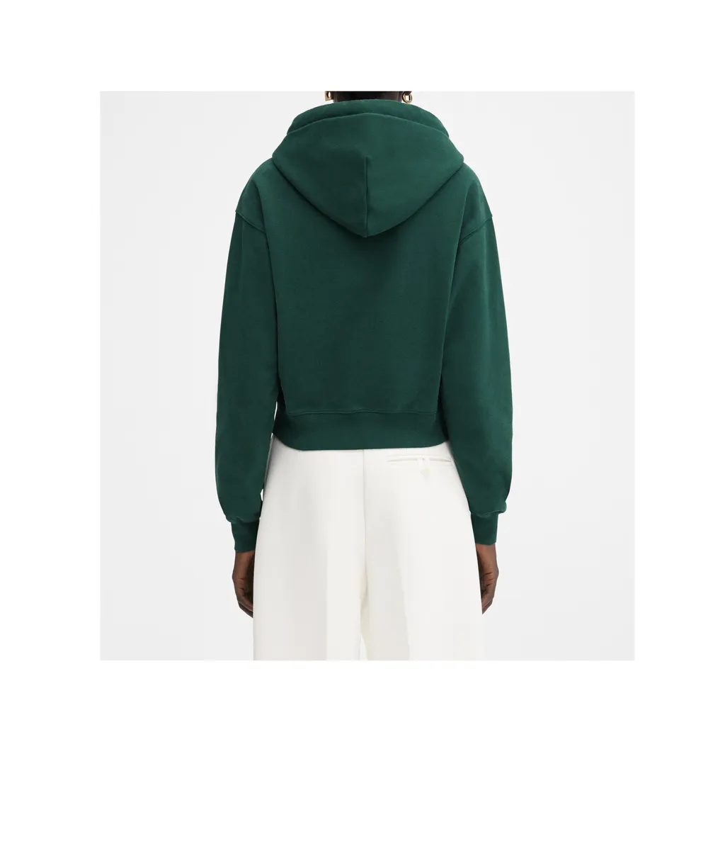 Logo Patch Drawstring Hoodie