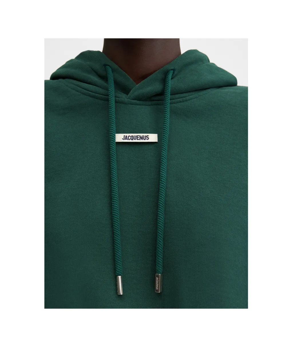 Logo Patch Drawstring Hoodie