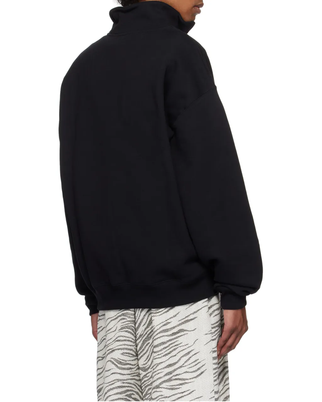 Logo Patch Quarter-Zip Sweater