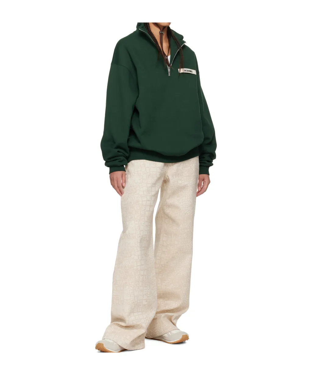 Zip Turtleneck Sweatshirt
