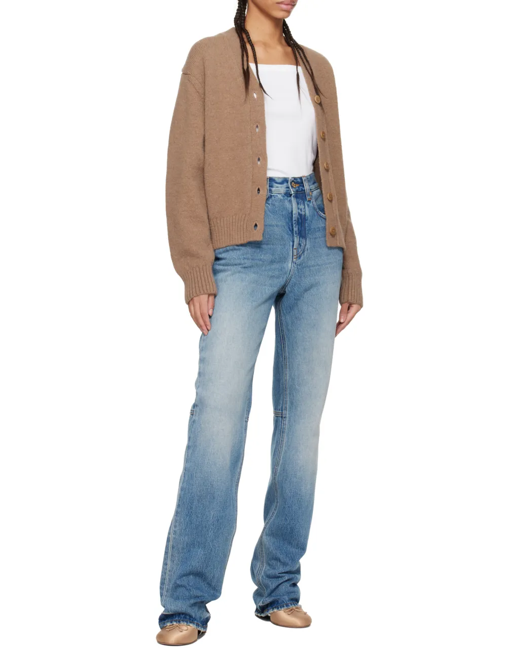 Button-Up Knit Cardigan