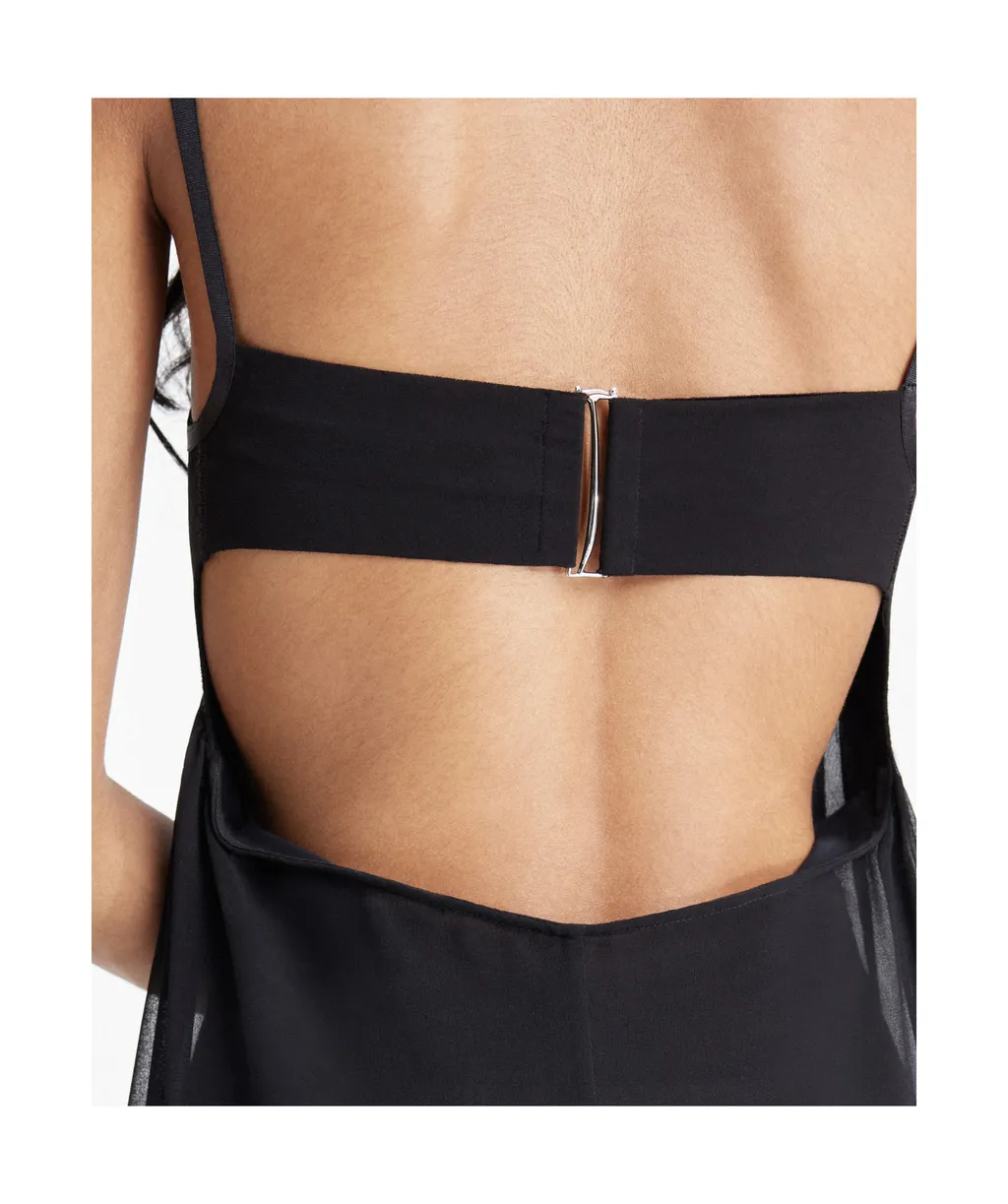 La Robe Peplo Empire Maxi Dress