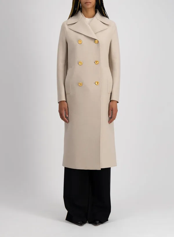 Wool Double-Breasted Coat