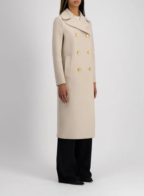 Wool Double-Breasted Coat